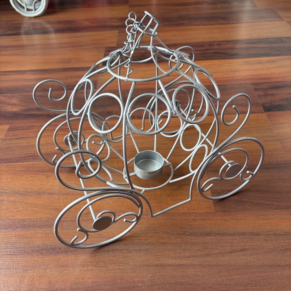 Cinderella Carriage Candle Holder Metal Decorative Tabletop‎ Accent